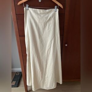 Zara Linen Blend Midi Dress